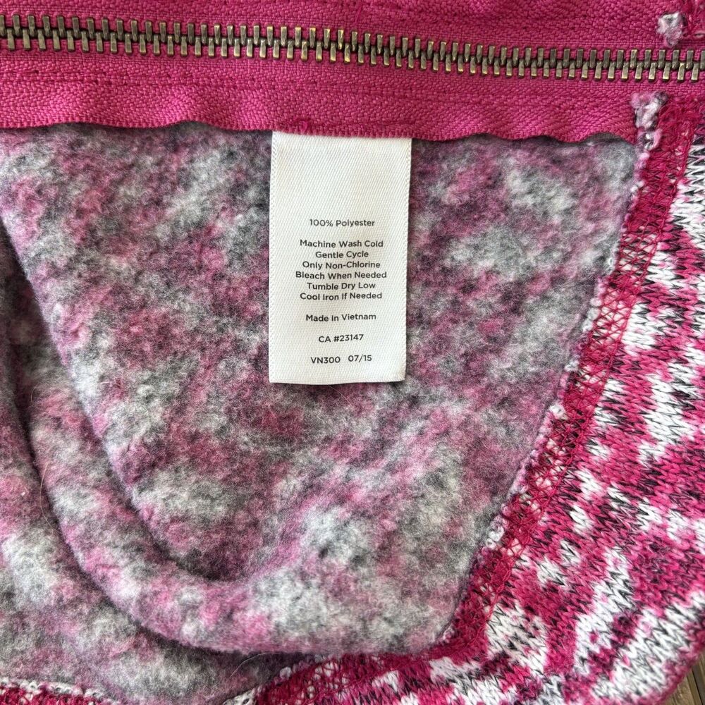 Talbots Womens Nordic Fair Isle Hooded Sweater Size XP Ski Lodge Cabin Alpine - Picture 13 of 13